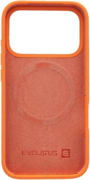 Etui Evelatus Premium Magsafe Soft Touch Silicone do Apple iPhone 17 Pro Papaya (EVEAPP17PPMSCP) - obraz 2