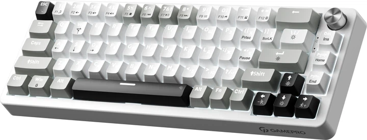 Клавіатура дротова GamePro Genesis Silverlight MK116 USB Grey - зображення 3