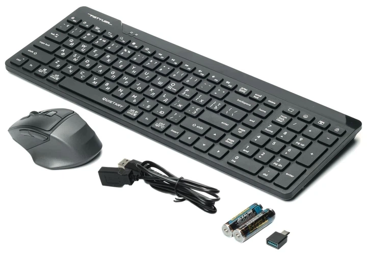 Комплект (Клавіатура та Миша) A4Tech FG2400 Air Wireless Black - изображение 4