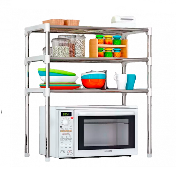 Полка - органайзер для микроволновки - Multifunctional storage rack - Фото 1 Полка - органайзер для микроволновки - Multifunctional storage rack - изображение 1