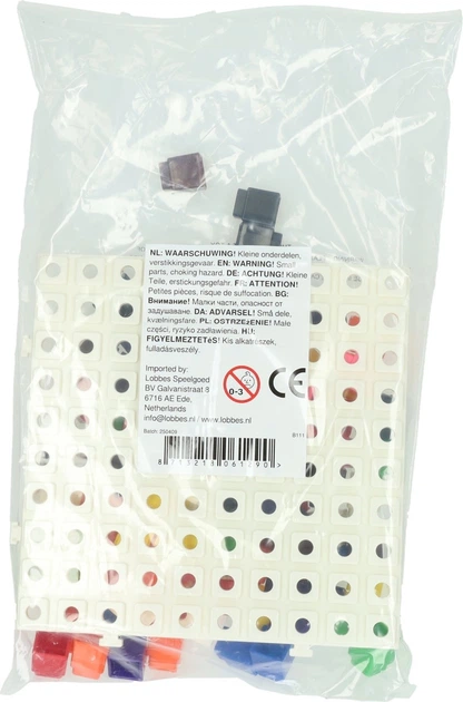 Zestaw konstrukcyjny Lobbes bloki do układania z płytą bazową 100 elementów 8190102 (8713218061290) - obraz 2