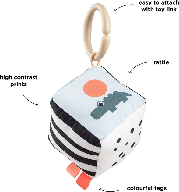 Підвіска Done by Deer Happy Clouds, контрастна кубик 4243217 (5712643049708) - зображення 4