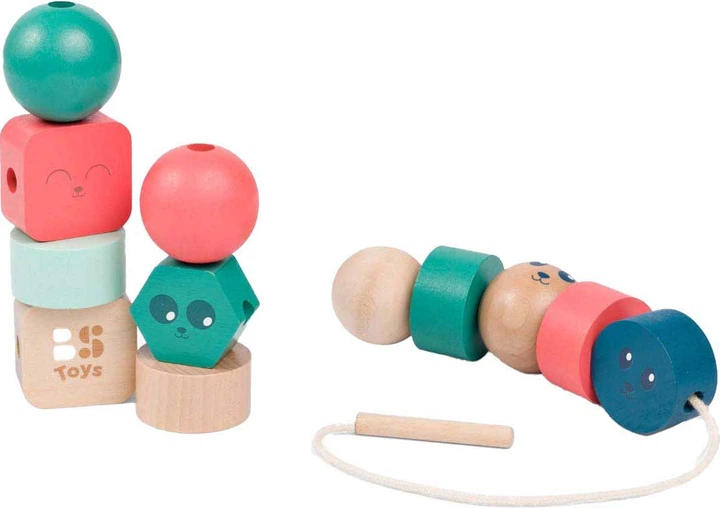 Іграшка для немовлят BS Toys дерев'яні намистинки 4690704 (8717775445333) - зображення 2