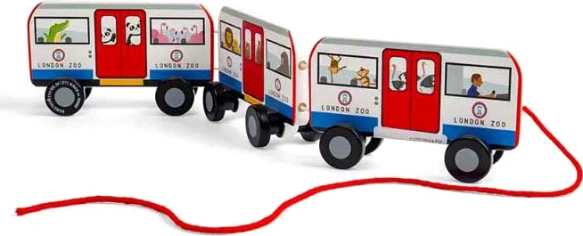 Іграшка-каталка Bigjigs Toys Лондонський автобус 3000038 (691621850473) - зображення 3