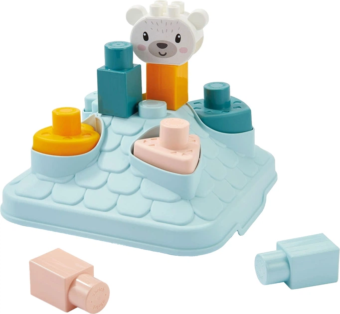 Zabawka Ecoiffier edukacyjny domek-sorter z misiem 11 elementów 1430527 (3280250079149) - obraz 6