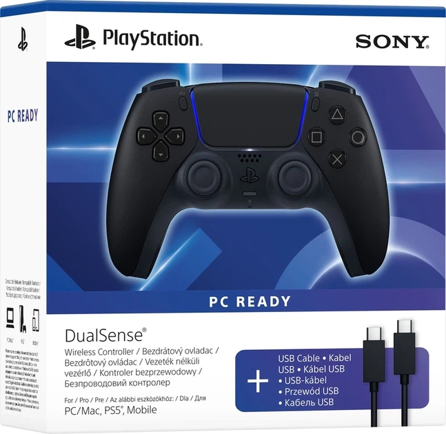 Геймпад Sony PlayStation 5 Dualsense Midnight Black + USB-C Cable (1000051651) - Фото 4 Геймпад Sony PlayStation 5 Dualsense Midnight Black + USB-C Cable (1000051651) - изображение 4