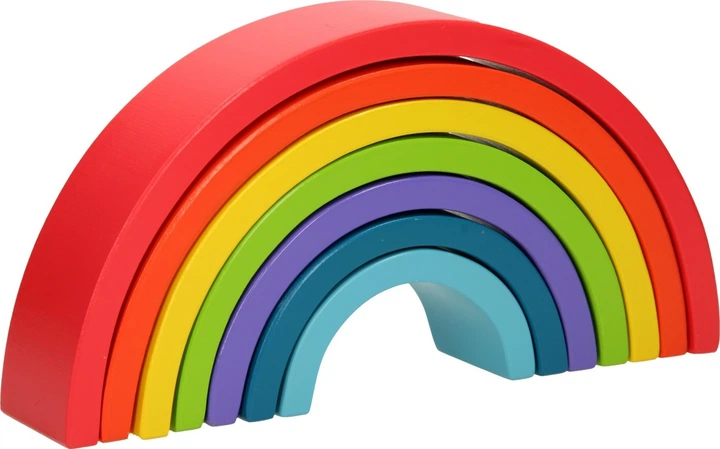 Zabawka Joueco drewniana tęcza do układania 7 elementów 2520310 (8711866800810) - Zdjęcie 4 Zabawka Joueco drewniana tęcza do układania 7 elementów 2520310 (8711866800810) - obraz 4