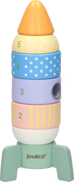 Іграшка Joueco дерев'яна ракета для складання 8 елементів 2520318 (8711866800872) - зображення 3