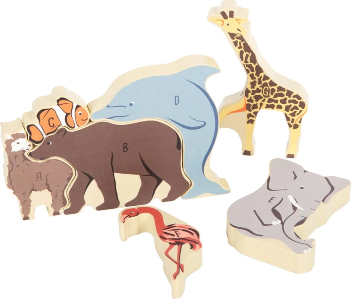 Zabawka Small Foot drewniany alfabet zwierząt 26 elementów 5410830 (4020972124654) - obraz 4