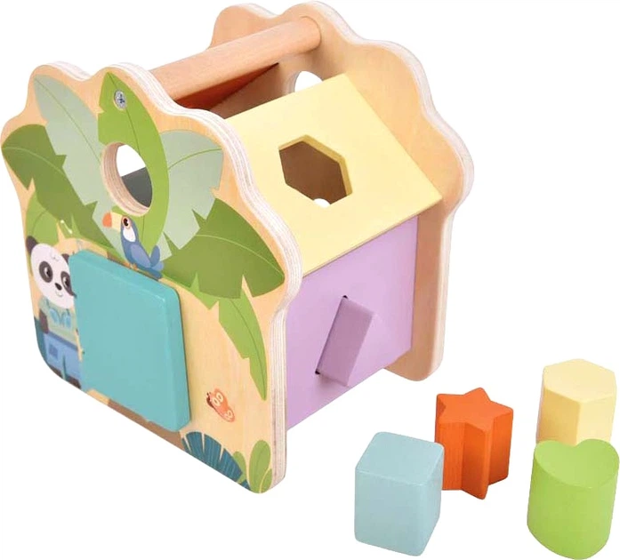Zabawka Small Foot drewniany sorter kształtów: Domek Safari 6 elementów 5420170 (4020972127679) - obraz 3