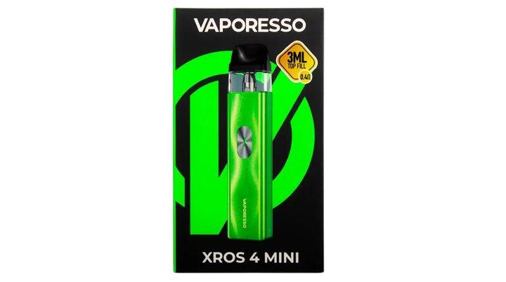 Pod система Vaporesso XROS 4 Mini Ice Green зеленая многоразовая электронка 1000мАч вейп вапорессо х-рос 4 мини зеленого цвета - изображение 12