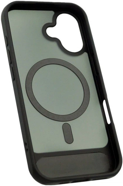 Etui Evelatus Rubber Coated MagSafe With Stand do Apple iPhone 17 Czarne (EVEAPP17RCMSCB) - obraz 3
