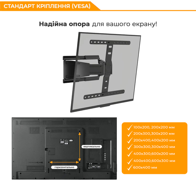 Настенное крепление для телевизора UniBracket Slim64 43" - 90" - Фото 5 Настенное крепление для телевизора UniBracket Slim64 43" - 90" - изображение 5