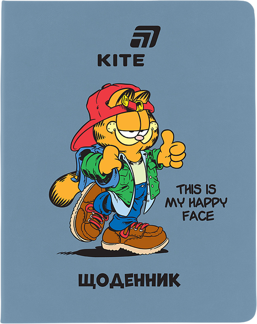 Щоденник шкільний Kite Garfield м'яка обкладинка (GF26-283) - Фото 1 Щоденник шкільний Kite Garfield м'яка обкладинка (GF26-283) - зображення 1