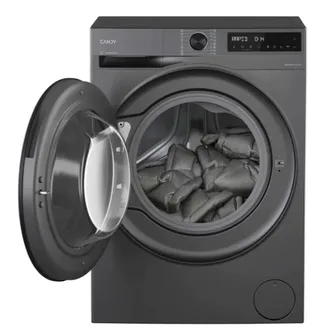 Пральна машина Candy ProWash 550 фронтальна, 8кг, 1400, A, 42.7см, дисплей, пара, інвертор, люк чорний, cріблястий - зображення 2