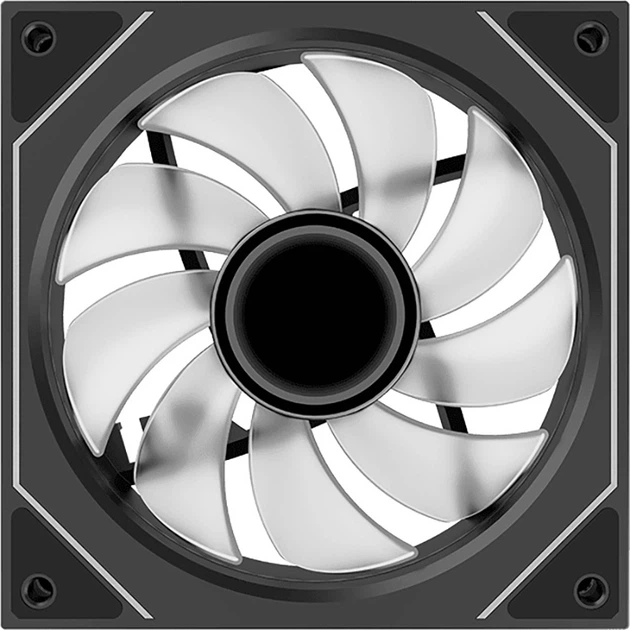 Вентилятор для корпусу Xilence XPF120U.ARGB 1х120мм 4pin + ARGB 3pin з підсвічуванням Retail Box (XF076) - зображення 3