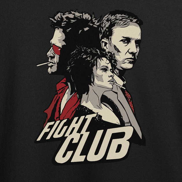 Футболка женская с принтом ТiШОТКА Fight Club Бойцовский клуб L Черный Оверсайз (1083412498) - изображение 4