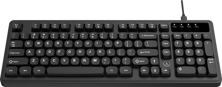 Klawiatura przewodowa Ajazz AF98 USB Black (AF98-B) - obraz 4