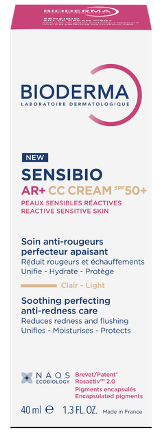 Тональний крем від куперозу Bioderma Sensibio AR+ СС Creme SPF50 40 мл - зображення 2