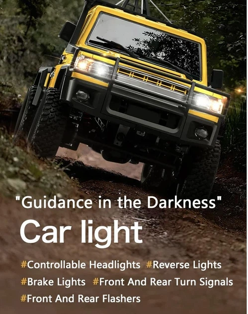 Машинка на радіокеруванні MN82T Toyota Land Cruiser 79 1:12 Жовтий - изображение 6
