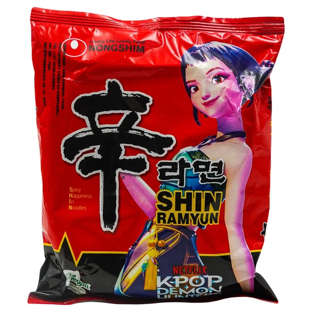 Локшина швидкого приготування з грибами Shin Ramyun (K-POP) NONGSHIM 120 г - Фото 1 Локшина швидкого приготування з грибами Shin Ramyun (K-POP) NONGSHIM 120 г - зображення 1