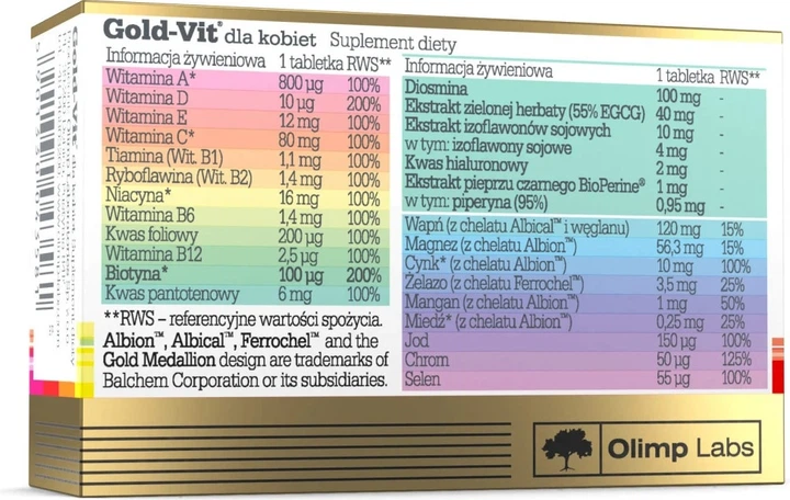 Дієтична добавка Olimp Gold-Vit для жінок 30 таблеток (5901330043581) - зображення 2