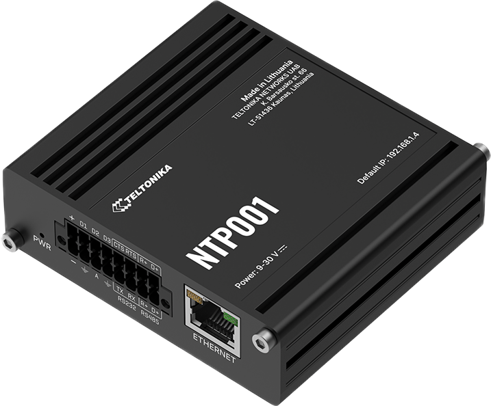 NTP сервер Teltonika NTP001 (4779051843275) - Фото 3 NTP сервер Teltonika NTP001 (4779051843275) - зображення 3