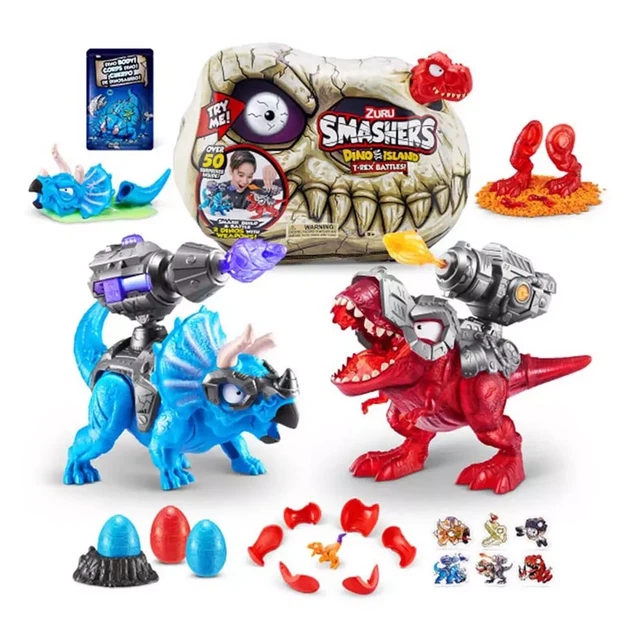 Ігровий набір Smashers Dino Island Діно Череп Червоний (74102A) - зображення 12