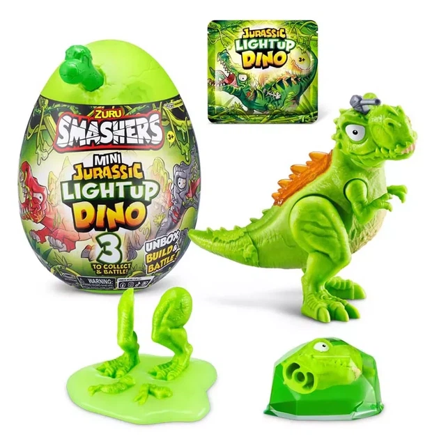 Игровой набор Smashers Mini Jurassic Light Up Dino Ти-Рекс (74107B) - Фото 4 Игровой набор Smashers Mini Jurassic Light Up Dino Ти-Рекс (74107B) - изображение 4