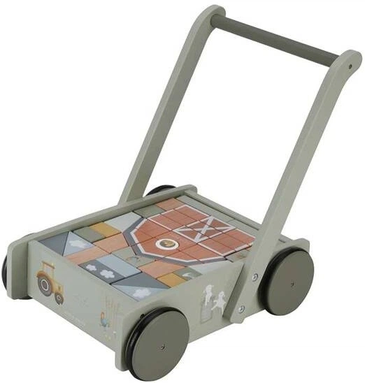 Wózek z klockami Little Dutch Little Farm FSC (LD7143) (8713291771437) - Zdjęcie 1 Wózek z klockami Little Dutch Little Farm FSC (LD7143) (8713291771437) - obraz 1