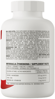 Suplement diety OstroVit MgZB Ultra 120 tabletek (5903246220254) - obraz 2