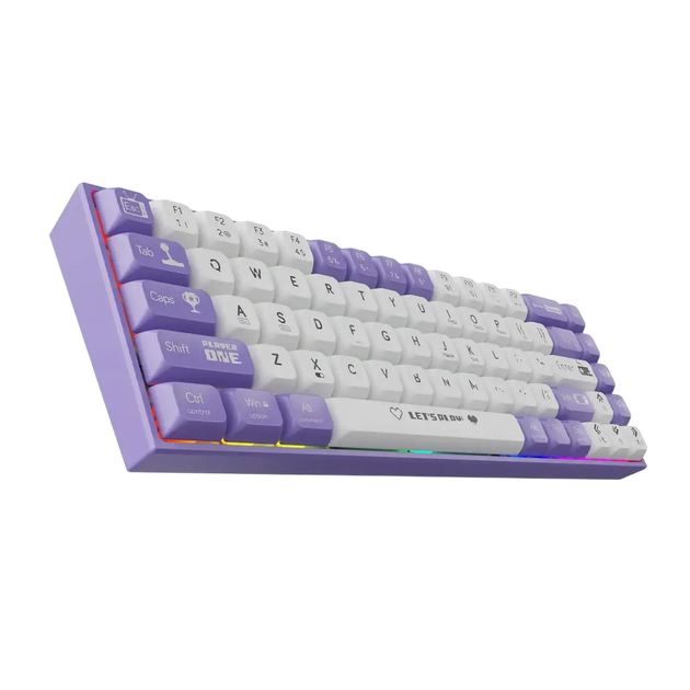 Ігрова механічна клавіатура AJAZZ AK680 з RGB Brown Switch - зображення 4