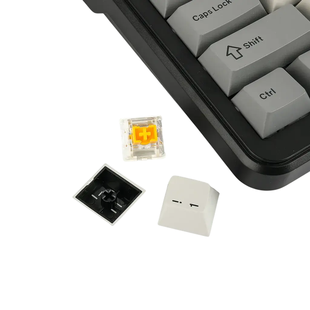 Игровая магнитная клавиатура AJAZZ AK820 Max Grey yellow - изображение 6