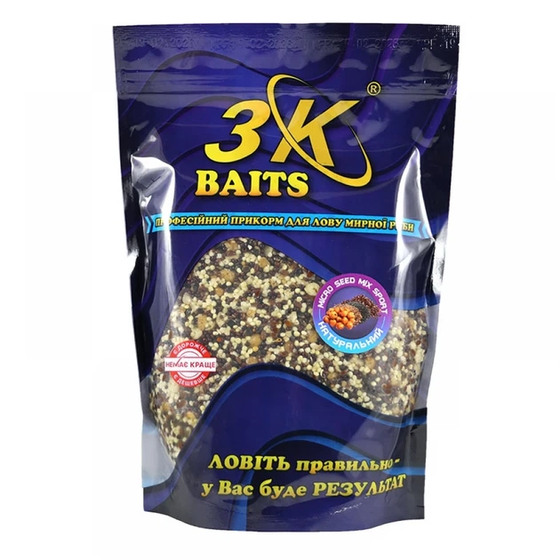 Зерновий мікс Micro Seed MIX Sport + Crushed Tiger nut Натуральний 800г (3к02401) - Фото 1 Зерновий мікс Micro Seed MIX Sport + Crushed Tiger nut Натуральний 800г (3к02401) - зображення 1
