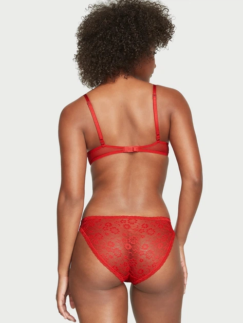 Трусики женские красные кружевные Victoria's Secret QD484 размер M - Фото 2 Трусики женские красные кружевные Victoria's Secret QD484 размер M - изображение 2