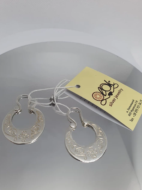 Старовинні сережки калачі срібло 925 проба, ручна робота - Фото 10 Старовинні сережки калачі срібло 925 проба, ручна робота - изображение 10