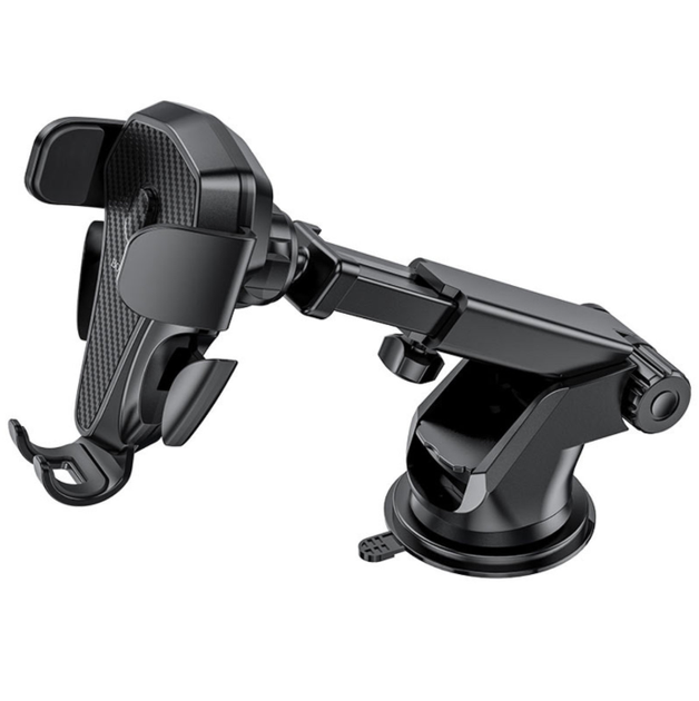 Держатель для телефона автодержатель BOROFONE BH38 Magic bay Black (6931474742490) - Фото 4 Держатель для телефона автодержатель BOROFONE BH38 Magic bay Black (6931474742490) - изображение 4