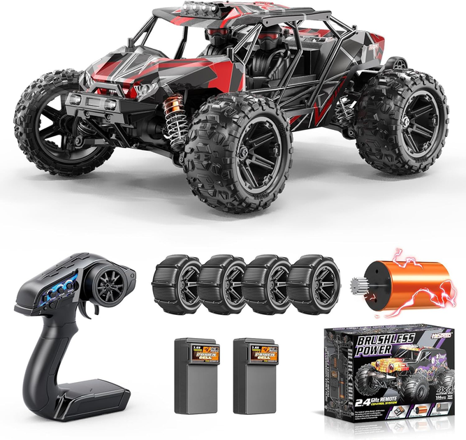 Машинка на радіокеруванні HS14431 1:14 4WD Brushless до 70 км/год радіокерований автомобіль швидкісний позашляховик на пульті 2.4GHz RC джип з акумулятором - Фото 2 Машинка на радіокеруванні HS14431 1:14 4WD Brushless до 70 км/год радіокерований автомобіль швидкісний позашляховик на пульті 2.4GHz RC джип з акумулятором - изображение 2