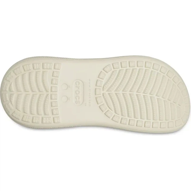 Женские кроксы на платформе Crocs Classic Crush Clogs, Бежевые, 207521-100, (M4/W6), 36-37, 22см - изображение 5