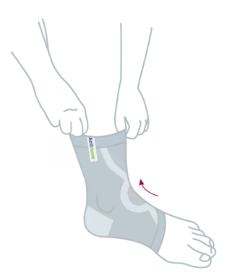 Бандаж на гомілковостопний суглоб Actimove Everyday Supports Ankle Support Бежевий розмір M 1 шт (4042809670363) - зображення 4