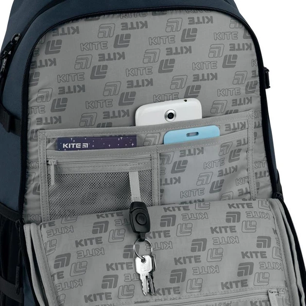 Рюкзак шкільний для старшокласників KITE Education K26-1018XL-2 Future (000996159) - зображення 10