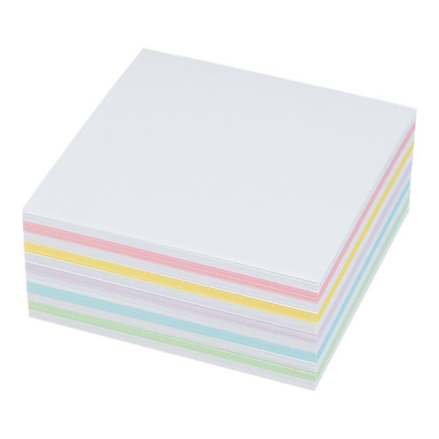 Блок паперу для записів ЛЮКС ЗЕБРА PASTEL, 90х90х40 мм, склеєний - Фото 2 Блок паперу для записів ЛЮКС ЗЕБРА PASTEL, 90х90х40 мм, склеєний - зображення 2