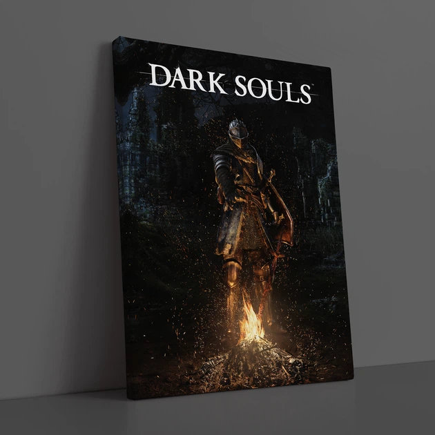 Интерьерная картина Тёмные души, Dark Souls, рыцарь, декор в комнату геймера, 42×30 см (id1547) - изображение 2