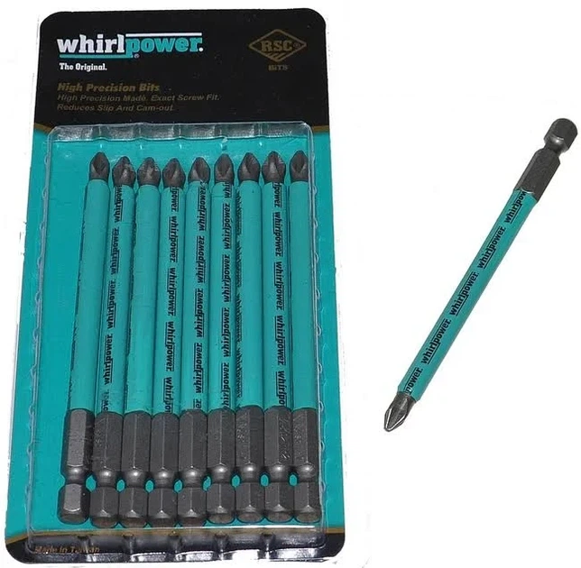 Бита WhirlPower PH2 L=100 мм (1шт) (bit088) - Фото 2 Бита WhirlPower PH2 L=100 мм (1шт) (bit088) - изображение 2