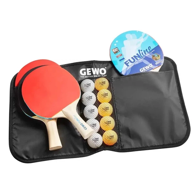 Набор для настольного тенниса Gewo Fun Time 4 Bats 10 Balls Red/Black (1073-931302) - Фото 2 Набор для настольного тенниса Gewo Fun Time 4 Bats 10 Balls Red/Black (1073-931302) - изображение 2