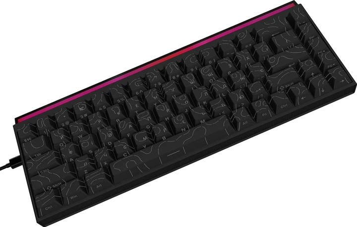 Klawiatura przewodowa Ajazz NK68 Red Switch USB Black (NK68-R-S-B) - obraz 4