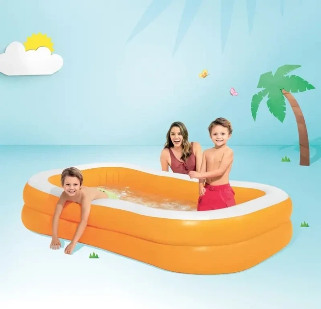 Детский надувной прямоугольный бассейн Intex 57181 (229х152х48 см) 600 л. - изображение 4