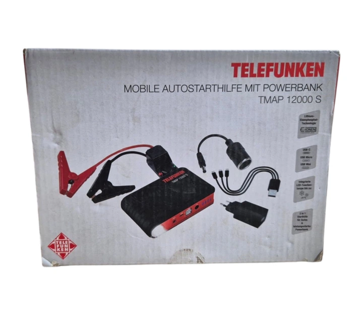 Пуско-зарядное устройство Jump Starter (Бустер) Telefunken TMAP 12000 S LiFePO4 12000mAh - изображение 8