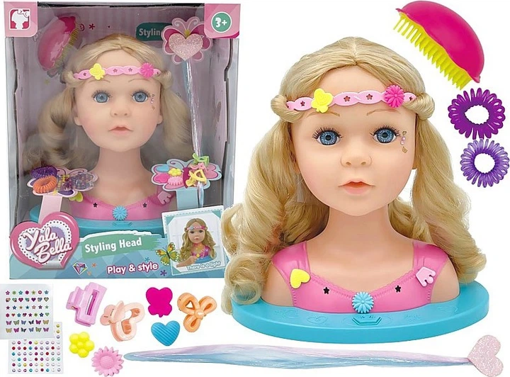 Głowa lalki do czesania Adar Yala Bella 30666 (5901271630666) - obraz 2