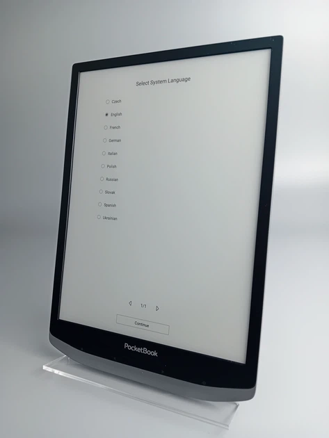 Электронная книга 10.3" PocketBook InkPad X Pro / 32 ГБ / Android 8.1 / Wi-Fi / Bluetooth / Сенсорный E-Ink экран (1404 × 1872) / Настраиваемая яркость / До 1 месяца работы от батареи / Серая Б/В - Фото 10 Электронная книга 10.3" PocketBook InkPad X Pro / 32 ГБ / Android 8.1 / Wi-Fi / Bluetooth / Сенсорный E-Ink экран (1404 × 1872) / Настраиваемая яркость / До 1 месяца работы от батареи / Серая Б/В - изображение 10
